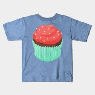 Chocolate Strawberry Cupcake Kids T-Shirt